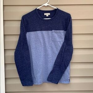 J.Crew men’s long sleeve blue&navy shirt